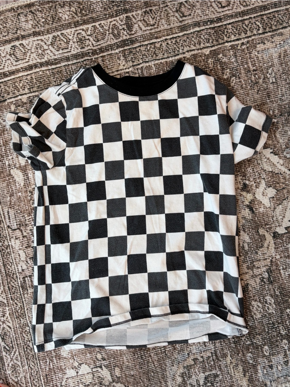 Cat & Jack Black and White Checkerboard Kids t-shirt
